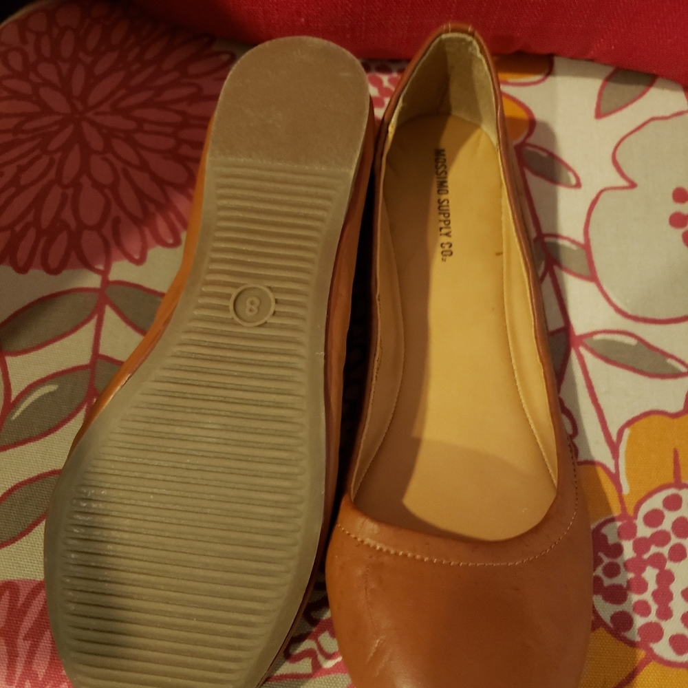 Ballet shoes size 8 Mossimo Brown